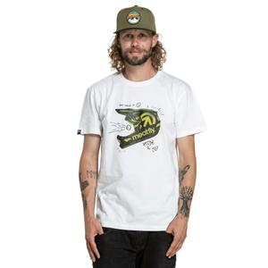 T-shirt Meatfly Fullface λευκό