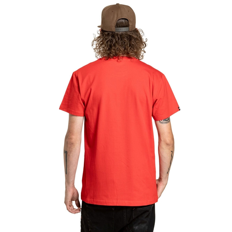 T-shirt Meatfly Fullface κόκκινο