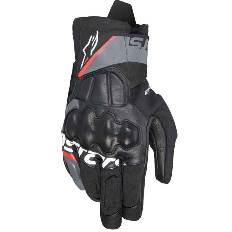 Alpinestars Corozal 3 Drystar Μαύρο-Γκρι-Φλούο Κόκκινα Γάντια Μοτοσικλέτας