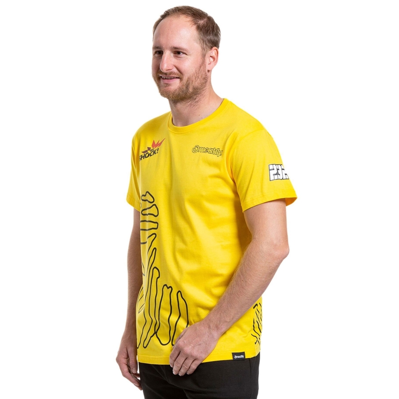 T-shirt Meatfly Big Shock Dakar κίτρινο