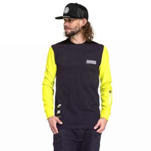 Μακρυμάνικο T-shirt Meatfly Appex fluo κίτρινο-μαύρο