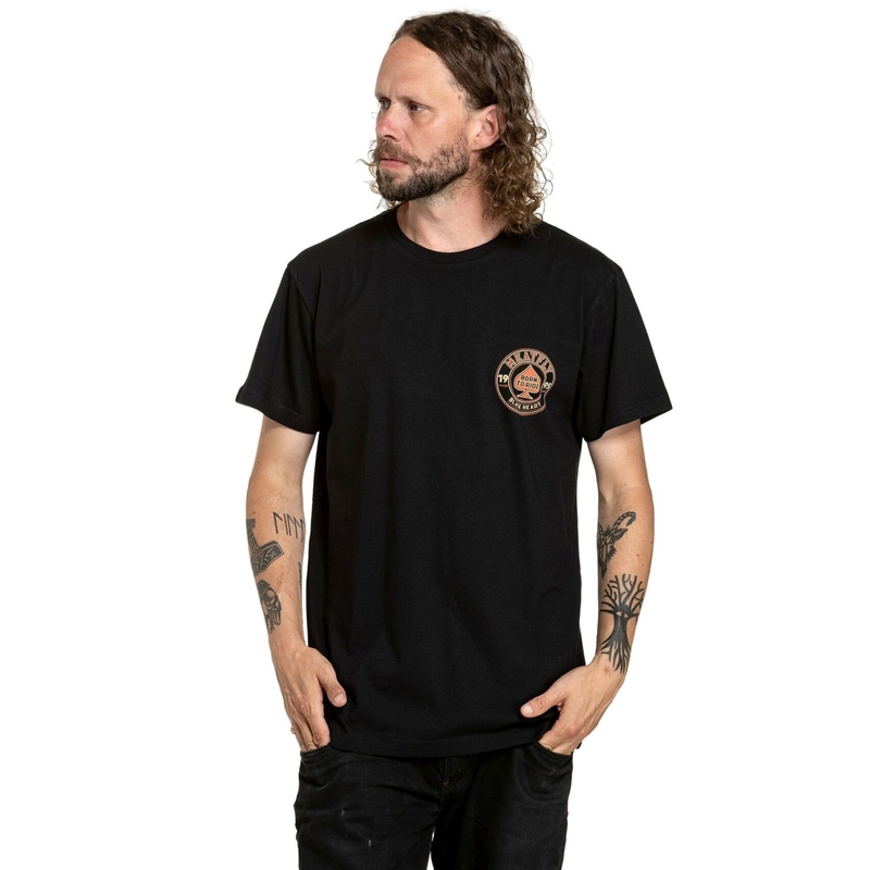 T-shirt Meatfly Born To Ride μαύρο