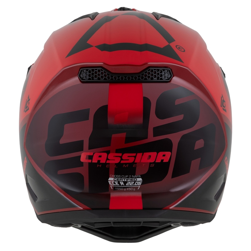 Cassida Cross Cup 2 Napa κόκκινο μαργαριτάρι-μωβ-μαύρο κράνος motocross