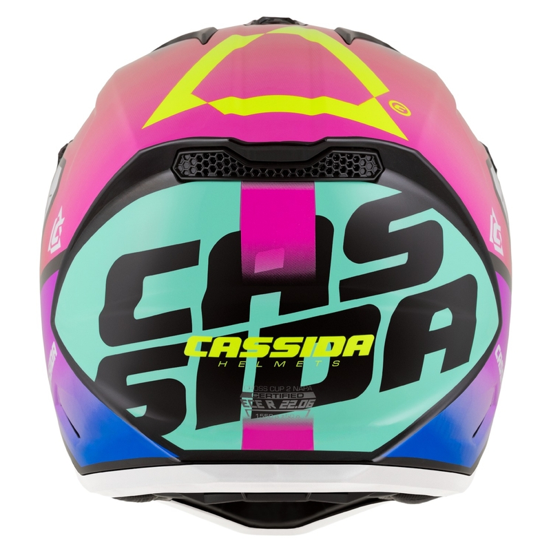 Κράνος μοτοσικλέτας Motocross Cassida Cross Cup 2 Napa pearl πολύχρωμο