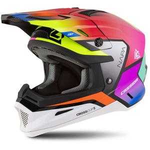 Κράνος μοτοσικλέτας Motocross Cassida Cross Cup 2 Napa pearl πολύχρωμο