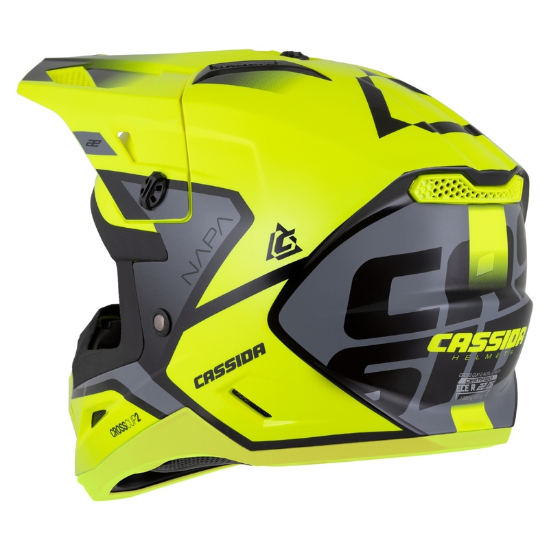 Cassida Cross Cup 2 Napa fluo κίτρινο-μαύρο-γκρι μαργαριτάρι
