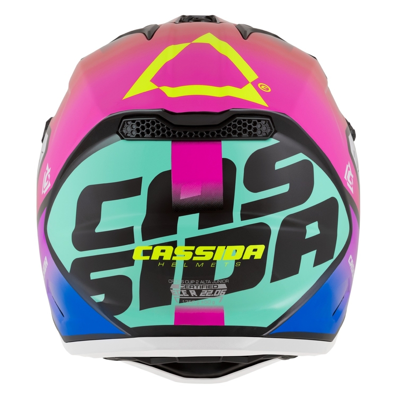 Cassida Cross Cup 2 Napa Pearl Πολύχρωμο παιδικό κράνος μοτοσικλέτας