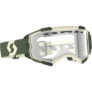 Γυαλιά Motocross SCOTT Fury Enduro χακί με διαφανή plexi