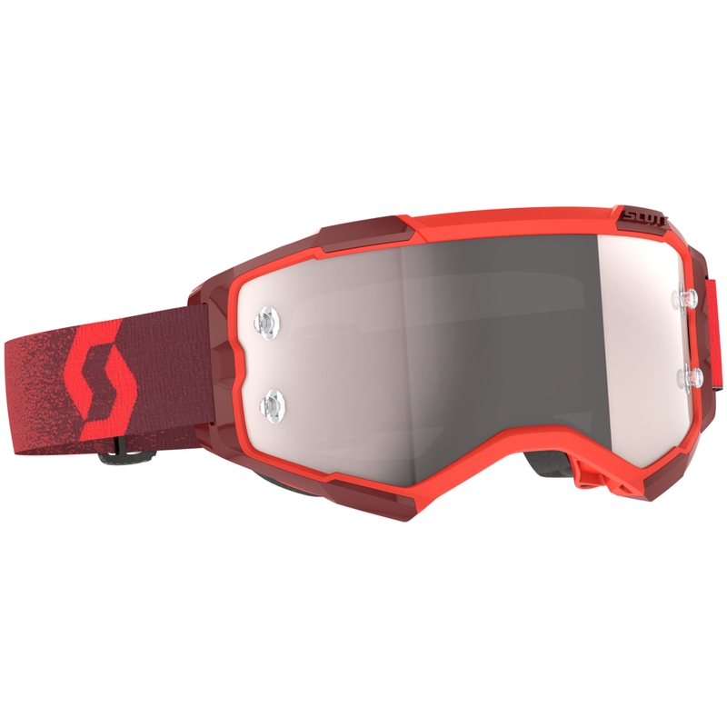 Γυαλιά Motocross SCOTT Fury CH κόκκινο με ασημί plexi