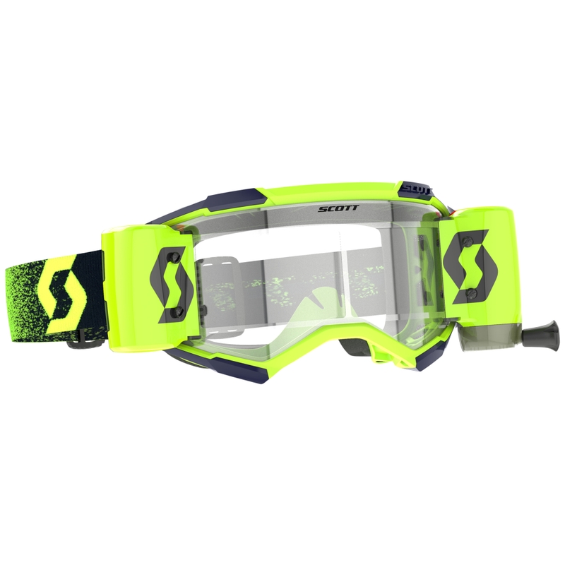 Γυαλιά motocross SCOTT Fury WFS fluo πράσινο-κίτρινο με διαφανές plexi