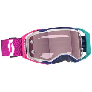 Γυαλιά motocross SCOTT Prospect 2.0 AMP μπλε και ροζ με ροζ plexi