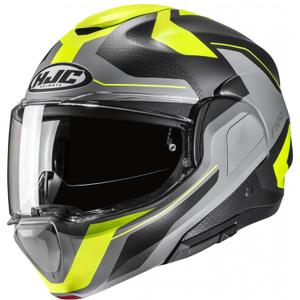 HJC F100 Bios MC3HSF fluo κίτρινο-γκρι πτυσσόμενο κράνος μοτοσικλέτας