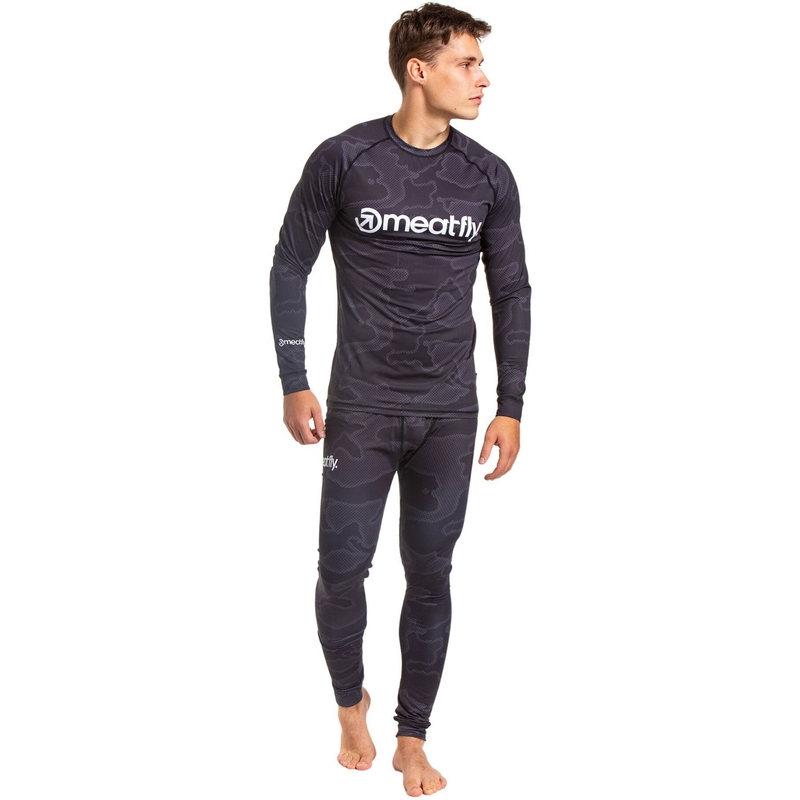 Meatfly Sloan μαύρο-γκρι θερμικό εσώρουχο