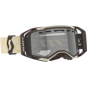 Γυαλιά Motocross SCOTT Prospect 2.0 Enduro LS μπεζ-καφέ με φωτοευαίσθητο πλεξιγκλάι