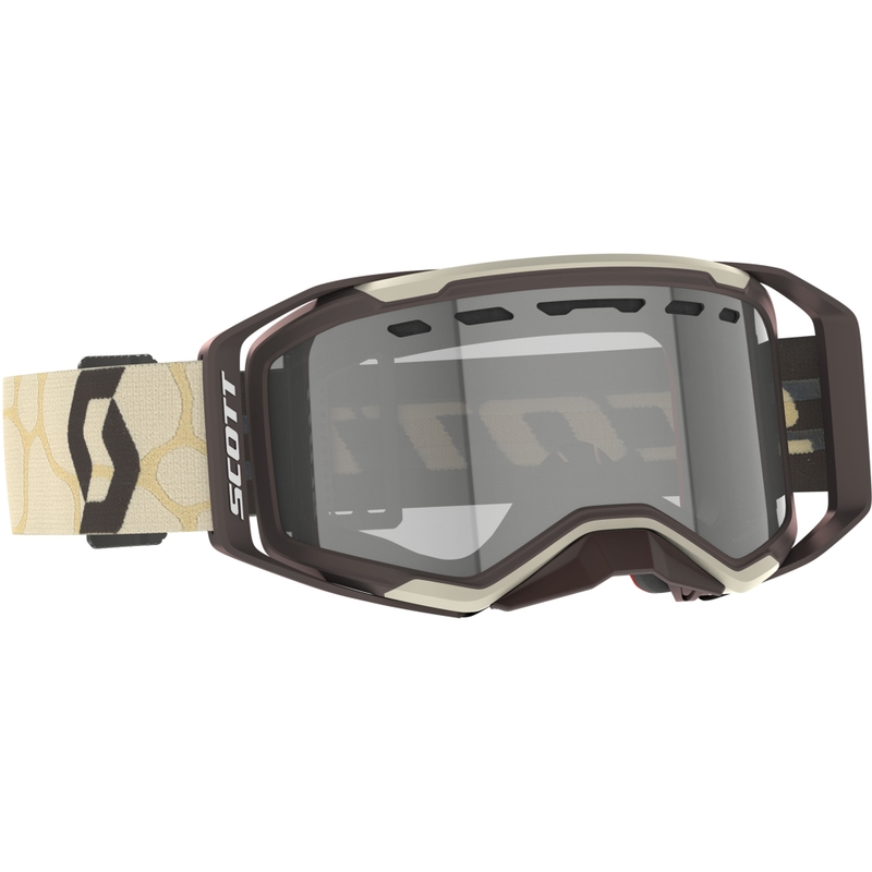 Γυαλιά Motocross SCOTT Prospect 2.0 Enduro LS μπεζ-καφέ με φωτοευαίσθητο πλεξιγκλάι