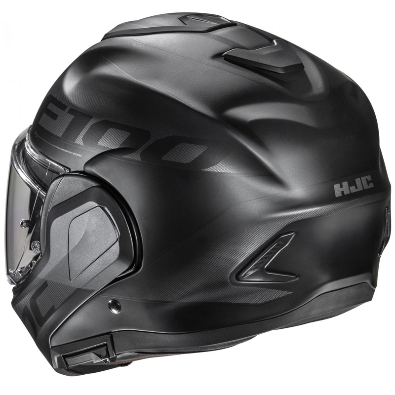 HJC F100 Hetal MC5SF μαύρο-γκρι κράνος μοτοσικλέτας flip-up