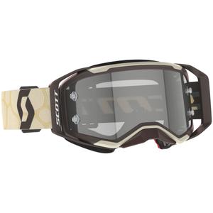 Γυαλιά motocross SCOTT Prospect 2.0 LS μπεζ-καφέ με γκρι φωτοευαίσθητο plexi