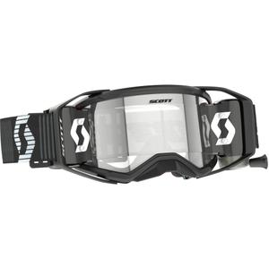Γυαλιά motocross SCOTT Prospect 2.0 Super WFS μαύρο και λευκό με διαφανές plexi