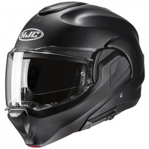 HJC F100 Solid Semi Flat Black Flip-Over κράνος μοτοσικλέτας
