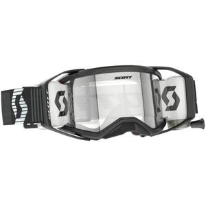 Γυαλιά motocross SCOTT Prospect 2.0 WFS μαύρο και λευκό με διαφανές plexi