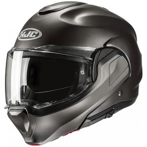 HJC F100 Solid Semi Black-Titanium Πτυσσόμενο κράνος μοτοσικλέτας