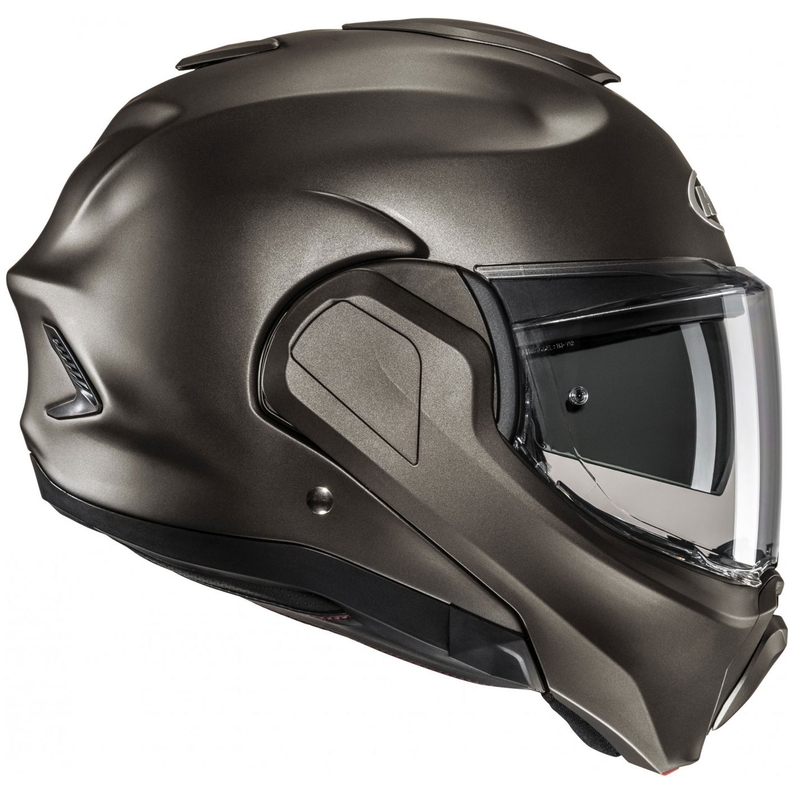 HJC F100 Solid Semi Black-Titanium Πτυσσόμενο κράνος μοτοσικλέτας