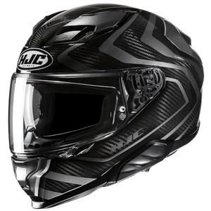 Ενσωματωμένο κράνος μοτοσικλέτας HJC F71 Carbon Nevio MC3H μαύρο-γκρι