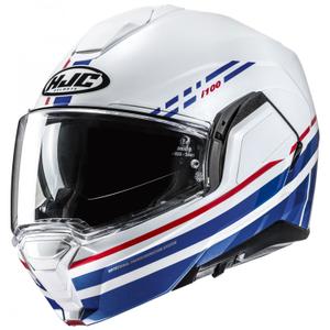 HJC i100 Sysma MC21 λευκό-μπλε αναδιπλούμενο κράνος μοτοσικλέτας