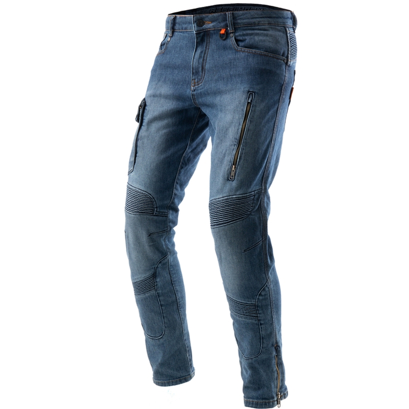 Rebelhorn Vandal Mono Extended Biker Jeans πλυμένο μπλε
