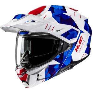 HJC i80 Roki MC21 λευκό-μπλε-κόκκινο αναδιπλούμενο κράνος μοτοσικλέτας