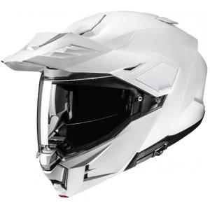 HJC i80 Solid pearl white flip-up κράνος μοτοσικλέτας