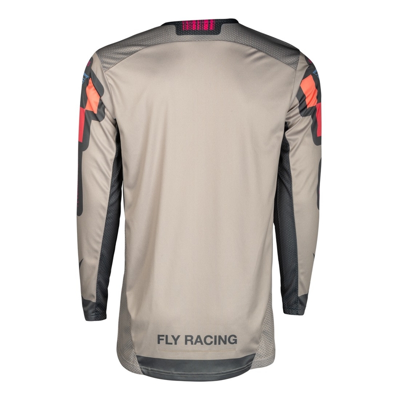 Φανέλα Motocross FLY Racing Lite Vice γκρι-ροζ