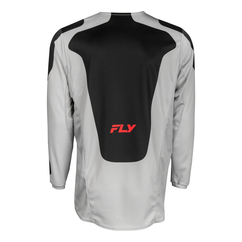 Motocross φανέλα FLY Racing Kinetic Sym γκρι-κόκκινο-μαύρο