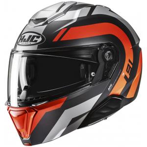 HJC i91 Arven MC6HSF αναδιπλούμενο κράνος μοτοσικλέτας μαύρο-γκρι-πορτοκαλί