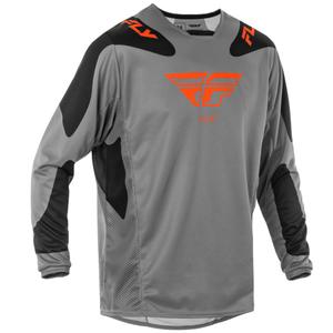 Motocross φανέλα FLY Racing Kinetic Sym γκρι-πορτοκαλί-μαύρο