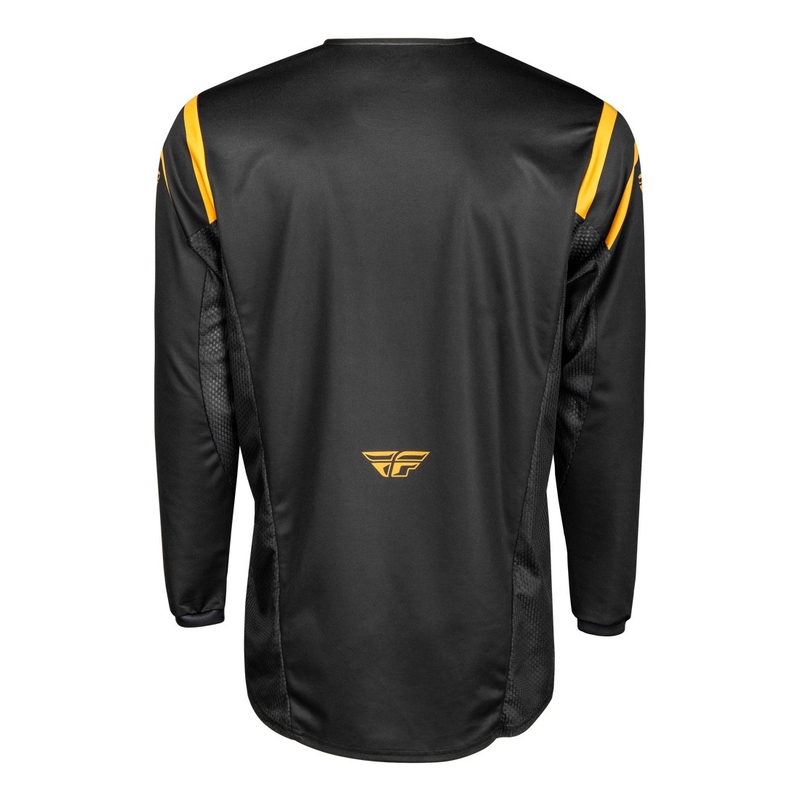 Motocross φανέλα FLY Racing Kinetic Centre μαύρο-χρυσό