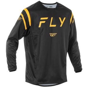 Motocross φανέλα FLY Racing Kinetic Centre μαύρο-χρυσό