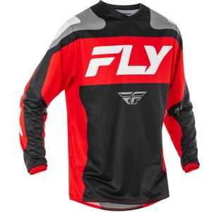 Motocross φανέλα FLY Racing F-16 μαύρο-κόκκινο-λευκό