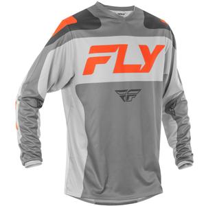 Motocross φανέλα FLY Racing F-16 γκρι-πορτοκαλί