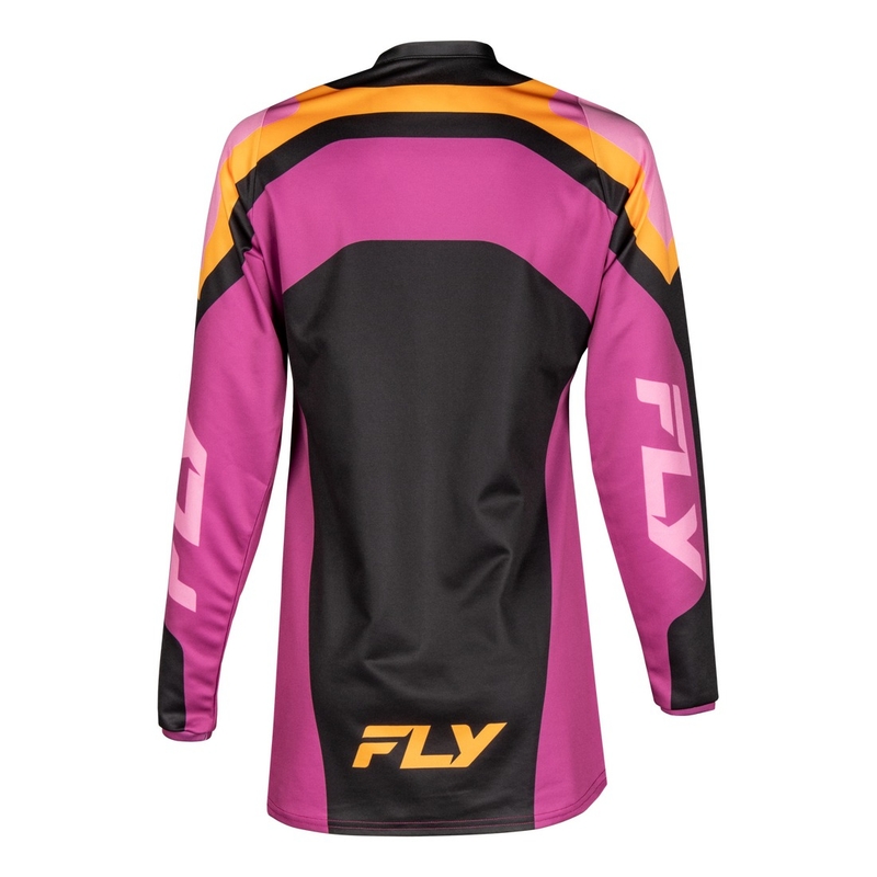 Γυναικεία φανέλα motocross FLY Racing F-16 μαύρο και κίτρινο