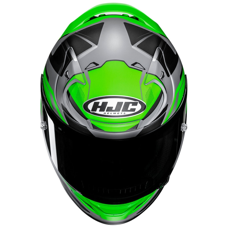 Ενσωματωμένο κράνος μοτοσικλέτας HJC RPHA 12 Brels MC4HSF πράσινο-γκρι-μαύρο