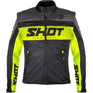Softshell μπουφάν Shot Softshell Lite μαύρο-κίτρινο φλούο