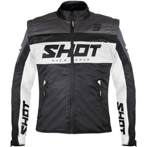 Softshell μπουφάν Shot Softshell Lite μαύρο και λευκό