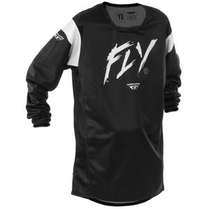 Παιδική φανέλα motocross FLY Racing Kinetic Stoke μαύρο και άσπρο