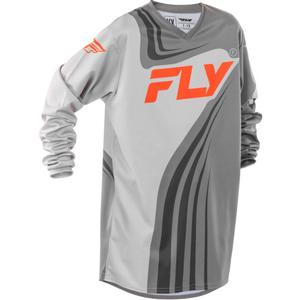 Παιδική φανέλα motocross FLY Racing F-16 γκρι-πορτοκαλί