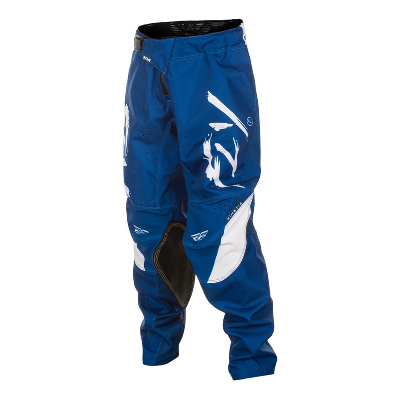 Παιδικό παντελόνι motocross FLY Racing Kinetic Stoke μπλε και λευκό