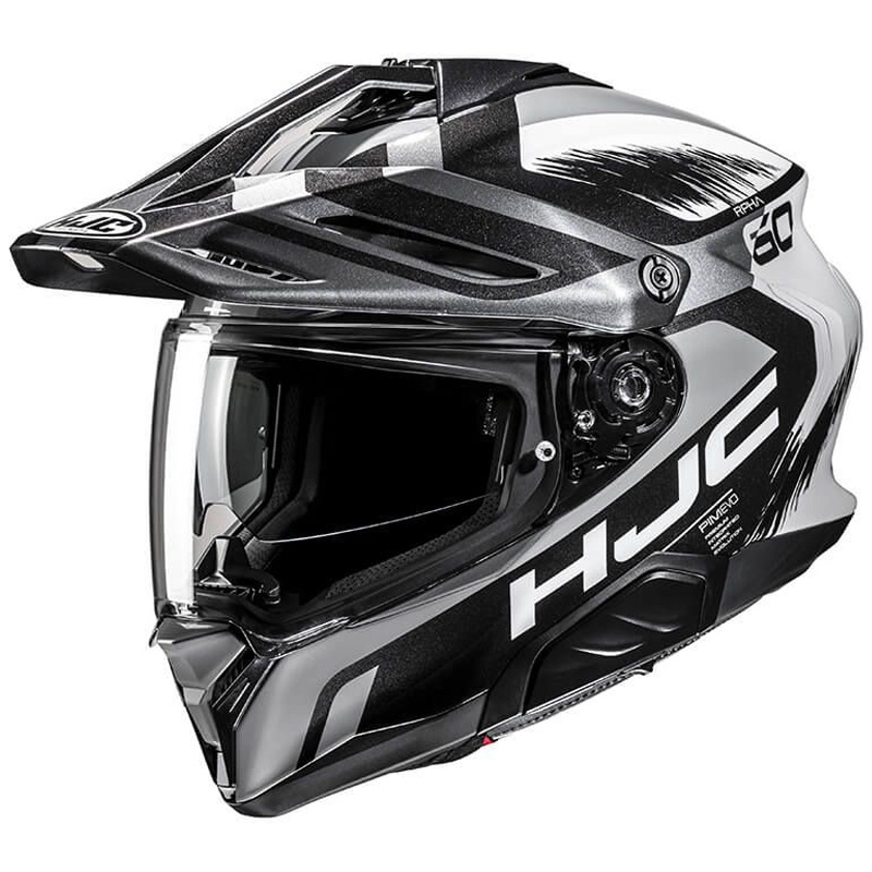 Κράνος μοτοσικλέτας Enduro HJC RPHA 60 Quid MC5 γκρι-μαύρο-λευκό