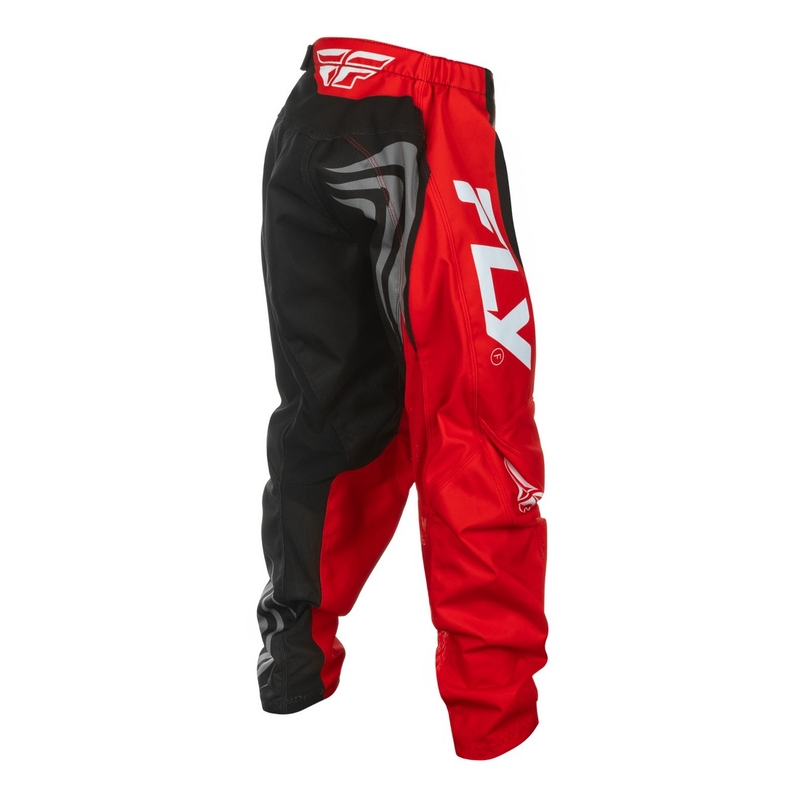 Παιδικό παντελόνι motocross FLY Racing F-16 μαύρο-κόκκινο-λευκό