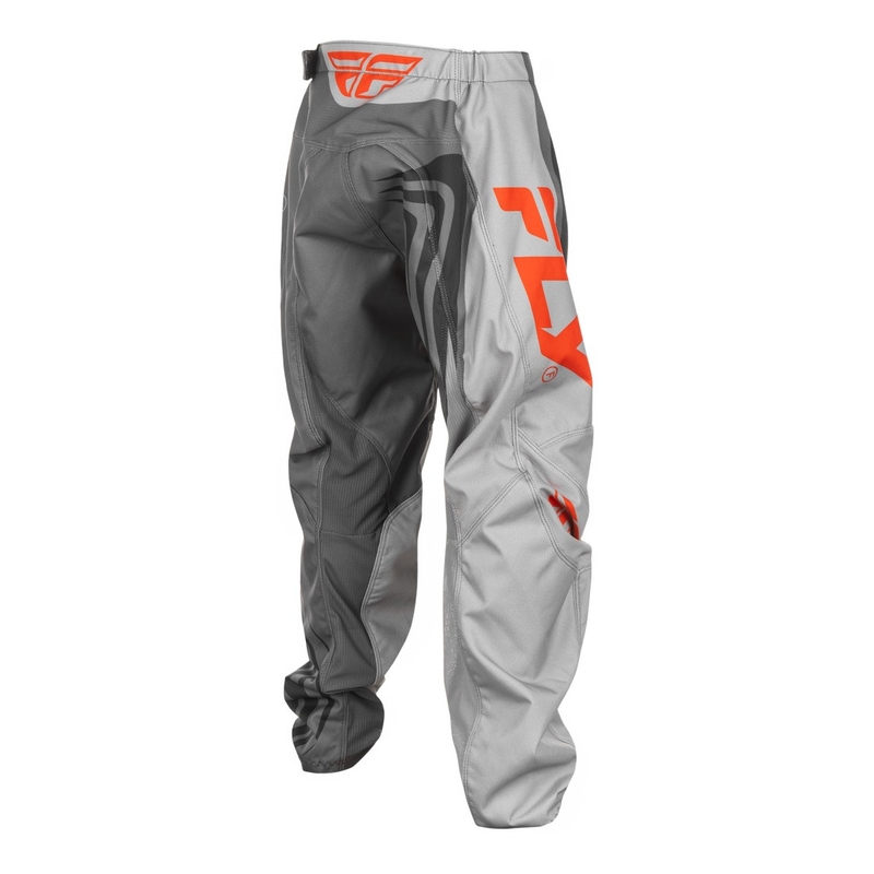 Παιδικό παντελόνι motocross FLY Racing F-16 γκρι-πορτοκαλί