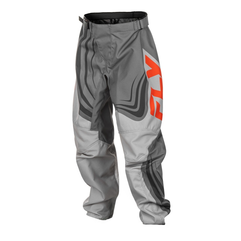 Παιδικό παντελόνι motocross FLY Racing F-16 γκρι-πορτοκαλί